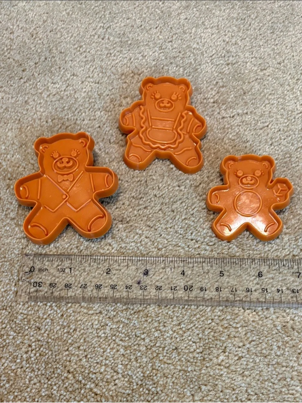 Vintage 1993 Hutzler Cookie Cutters - The Three Bears